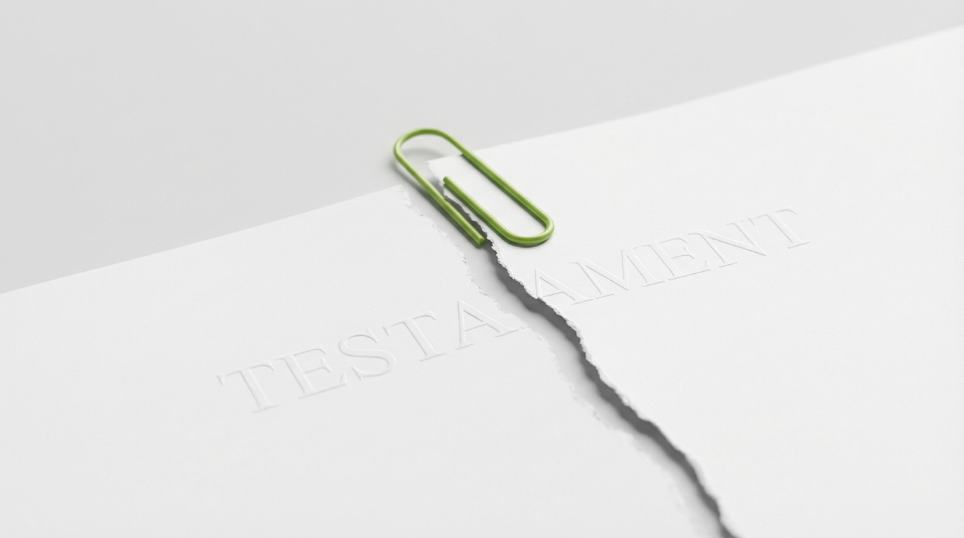 Scheidungsanwalt in Wien - Pichler Rechtsanwalt GmbH - beitragsbild-150 Die Fallstricke eines mehrseitigen Testaments: Eine Heftklammer entscheidet über das Erbe?